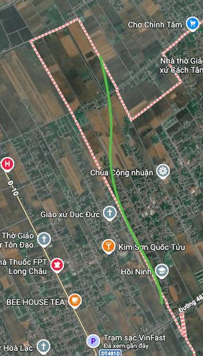 Hình ảnh thực địa trên Google vệ tinh.