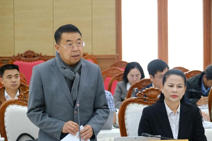 Đại diện lãnh đạo Sở Văn hóa, Thể thao và Du lịch phát biểu