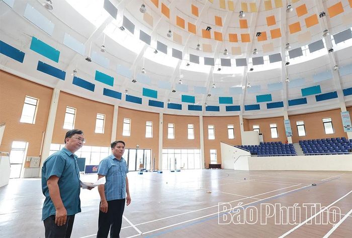 Hệ thống cơ sở vật chất phục vụ thi đấu tại Trường THPT Chuyên Hùng Vương sẵn sàng cho giải đấu.