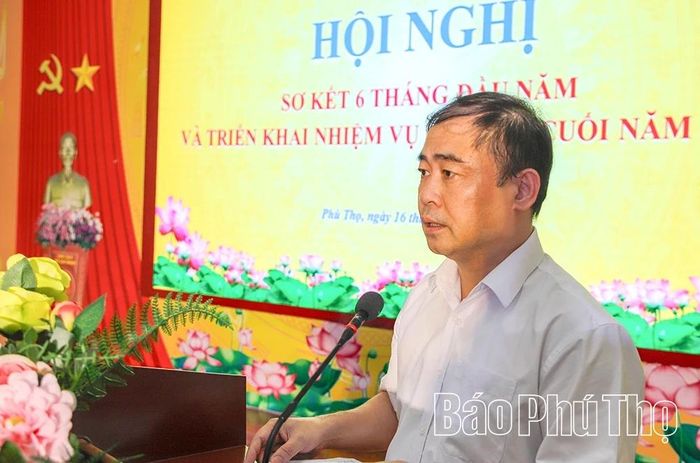 Đồng chí Nguyễn Hoàng Diệu - Bí thư Đảng ủy, Giám đốc Bệnh viện Đa khoa Hòa Bình quán triệt các nhiệm vụ trọng tâm 6 tháng cuối năm 2026 của Đảng bộ.