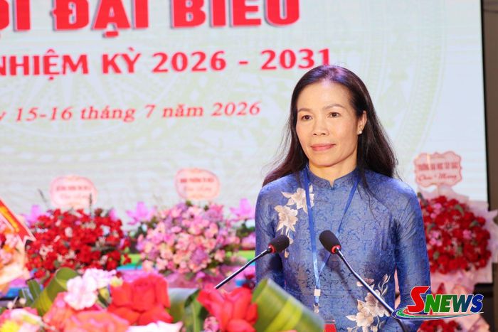 Đồng chí Chủ tịch Hội Khuyến học tỉnh phát biểu tại Đại hội.