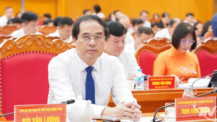 Đồng chí Trịnh Xuân Trường, Ủy viên Trung ương Đảng, Bí thư Tỉnh ủy, dự Kỳ họp.
