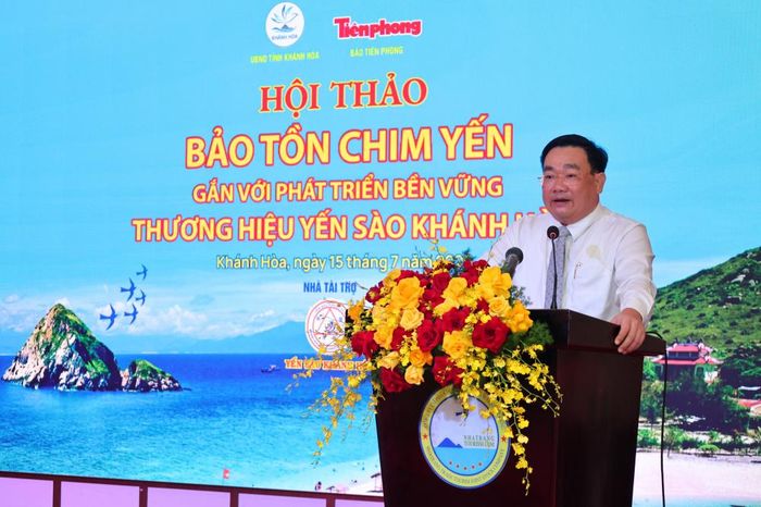 Ông Trịnh Minh Hoàng, Phó Chủ tịch UBND tỉnh Khánh Hòa phát biểu tại Hội thảo