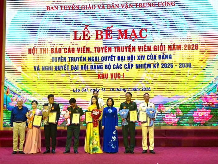 Ban tổ chức trao 6 giải Nhì cho các thí sinh