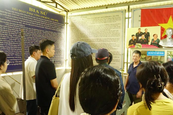 Tại di tích Trung tâm Huấn luyện Biệt kích Minh Hòa.