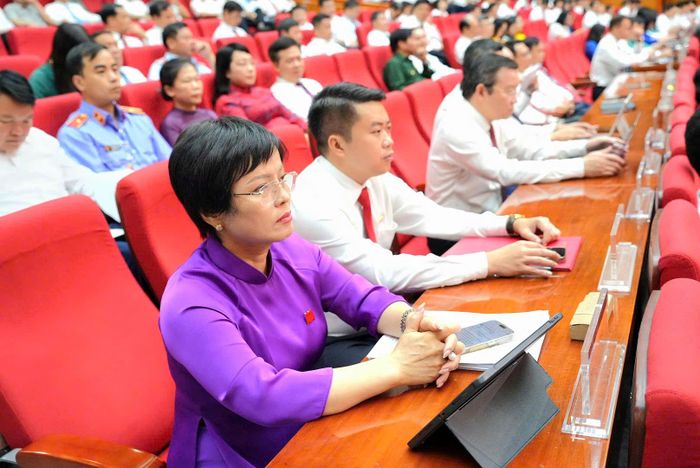 Các đại biểu tham dự Kỳ họp thứ Sáu, HĐND tỉnh Bắc Ninh khóa XX. Ảnh: Nguyễn Ánh