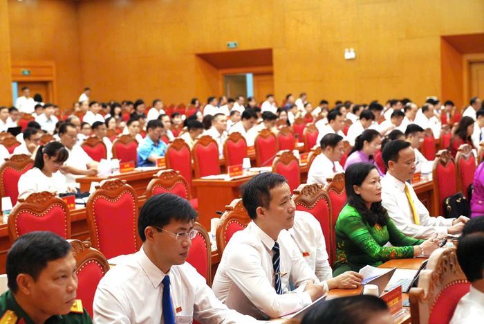 Các đại biểu tham dự Kỳ họp Kỳ họp thứ Năm, HĐND tỉnh Thái Nguyên khóa XX. Ảnh: Nguyễn Ánh
