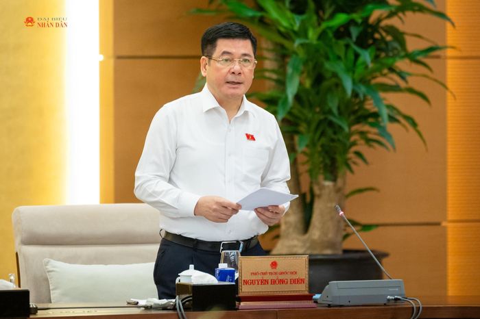 Phó Chủ tịch Quốc hội Nguyễn Hồng Diên điều hành nội dung thảo luận