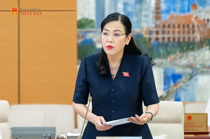 Chủ nhiệm Ủy ban Khoa học, Công nghệ và Môi trường Nguyễn Thanh Hải trình bày Báo cáo thẩm tra dự thảo Luật