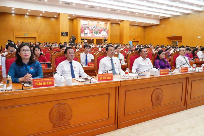 Các đại biểu tham dự Kỳ họp thứ Năm, HĐND tỉnh Thái Nguyên khóa XV. Ảnh: Nguyễn Ánh