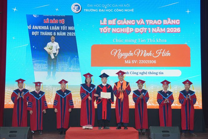Nguyễn Minh Hiển là một trong 03 sinh viên có điểm GPA cao nhất trong đợt xét tốt nghiệp tháng 6 năm nay. Ảnh: NVCC
