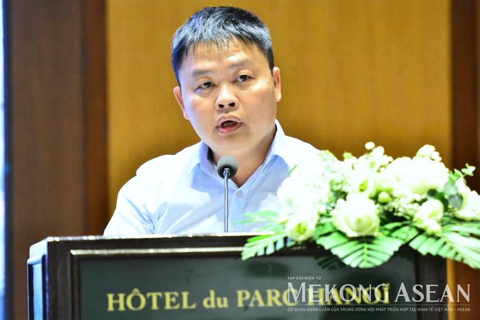 Ông Đặng Thái Sơn, Phó Giám đốc Trung tâm Xúc tiến đầu tư &amp; hỗ trợ doanh nghiệp, Sở Tài chính tỉnh Hưng Yên. Ảnh: Lê Hồng Nhung - Mekong ASEAN
