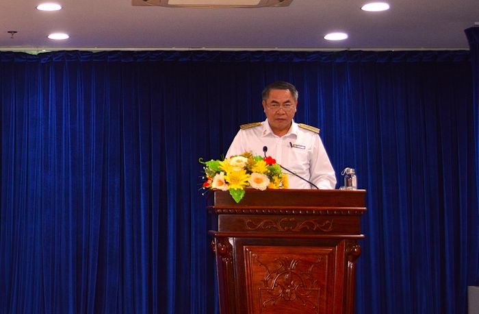 Ủy viên Ban Thường vụ Đảng ủy KTNN, Phó Tổng Kiểm toán nhà nước Trần Minh Khương phát biểu chỉ đạo Hội nghị