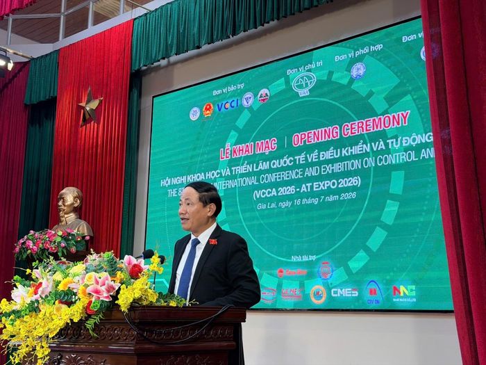 Ông Phạm Anh Tuấn - Ủy viên Ban chấp hành Trung ương Đảng, Phó Bí thư tỉnh ủy, Chủ tịch UBND tỉnh Gia Lai phát biểu tại sự kiện. Ảnh: Nart Thái