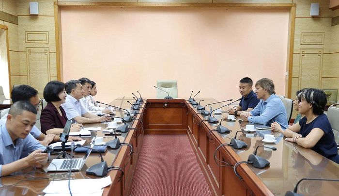 Quang cảnh buổi tiếp.
