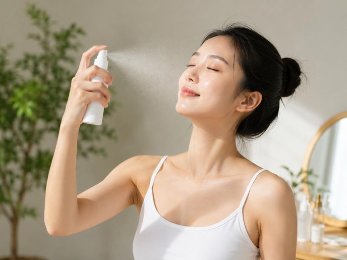 Xịt khoáng là sản phẩm được nhiều người sử dụng để làm dịu và cấp nước tức thì cho làn da.