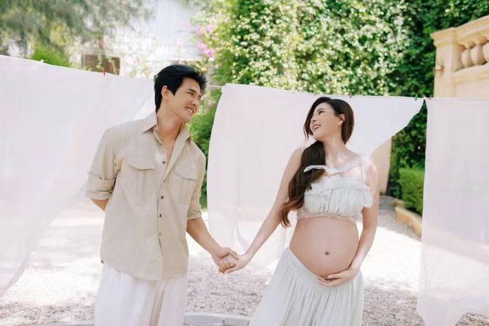 Bước sang tháng thứ 7 thai kỳ, Thúy Diễm vẫn giữ tinh thần lạc quan dù sức khỏe không còn nhẹ nhàng như lần mang thai đầu tiên