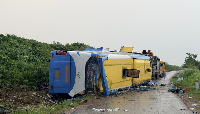 Hiện trường vụ tai nạn.