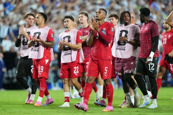 Tuyển Thụy Sĩ đã dừng chân tại World Cup. Ảnh: Reuters.