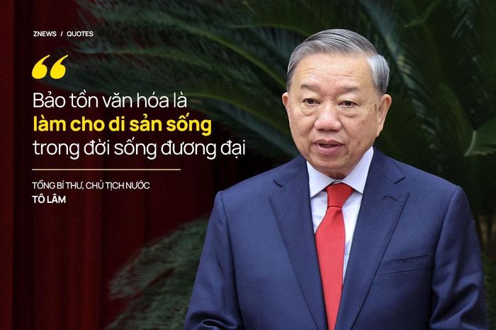 Người đứng đầu Đảng và Nhà nước cho rằng, thách thức hiện nay đến từ sự cạnh tranh về sức hấp dẫn của các giá trị văn hóa trong môi trường số. Dữ liệu, thuật toán và trí tuệ nhân tạo đang ngày càng tham gia định hình nhận thức, thị hiếu, lối sống và hệ giá trị của xã hội. "Điều đó đặt ra bảo tồn văn hóa trong kỷ nguyên số không chỉ là lưu giữ di sản, mà phải làm cho di sản tiếp tục sống trong đời sống đương đại, không chỉ số hóa để lưu trữ, mà phải số hóa để giáo dục, sáng tạo, lan tỏa và trở thành nguồn lực cho phát triển, cho công nghiệp văn hóa và cho trí tuệ nhân tạo của Việt Nam", Tổng Bí thư, Chủ tịch nước Tô Lâm khẳng định.