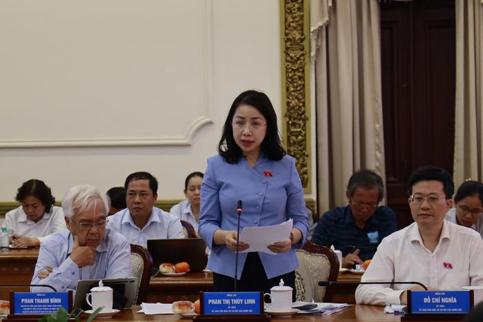 Bà Phan Thị Thùy Linh, Ủy viên Ủy ban Văn hóa và Xã hội của Quốc hội. Ảnh: Nguyệt Minh.