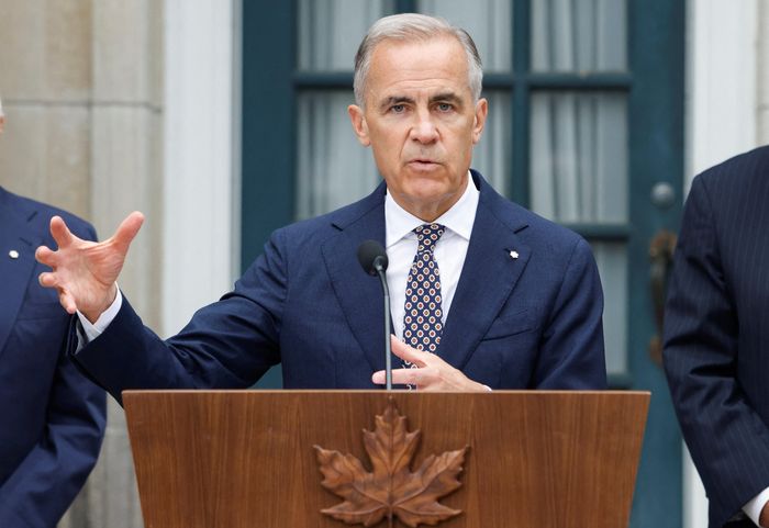  Thủ tướng Canada Mark Carney phát biểu ở Ottawa, Ontario, Canada, ngày 26/6. Ảnh: Reuters. 