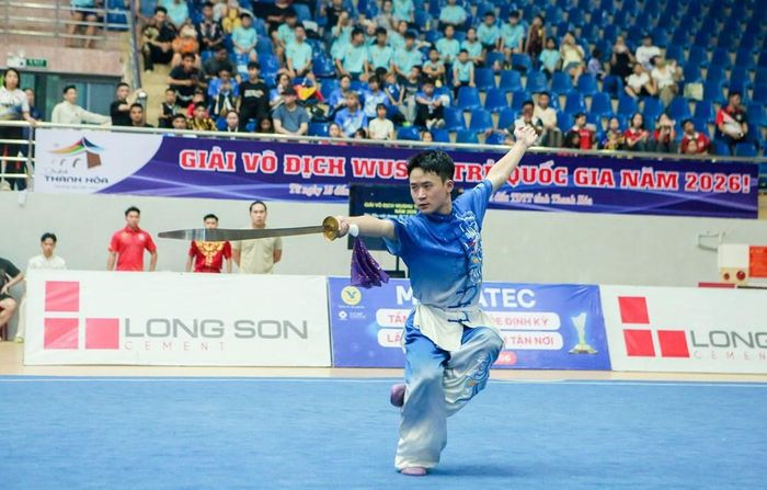 Các cuộc tranh tài diễn ra sôi nổi ngay sau lễ khai mạc Giải vô địch Wushu trẻ quốc gia năm 2026