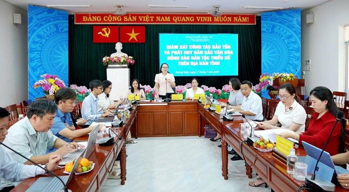 Đoàn ĐBQH tỉnh Quảng Ngãi giám sát công tác bảo tồn và phát huy bản sắc văn hóa đồng bào dân tộc thiểu số tại Sở VHTTDL
