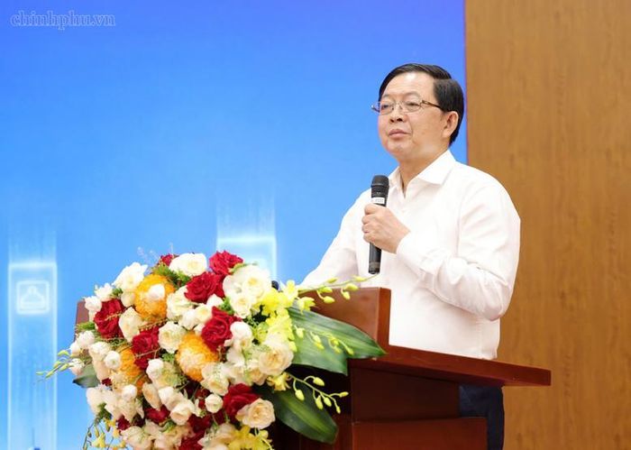 Phó Thủ tướng Hồ Quốc Dũng phát biểu tại Diễn đàn "Hình thành hệ sinh thái hợp tác phát triển AI" - Ảnh: VGP/Gia Huy