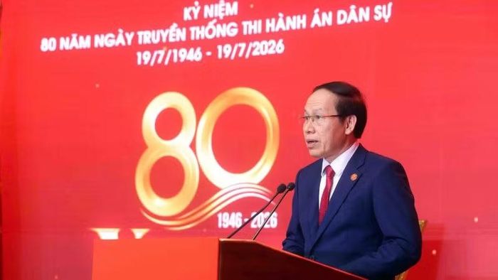 Phó Thủ tướng Chính phủ Lê Tiến Châu phát biểu tại buổi lễ. (Ảnh: TRUNG KIÊN)