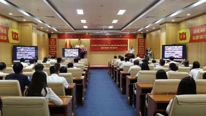 Quang cảnh lớp tập huấn tại Cục Thuế.
