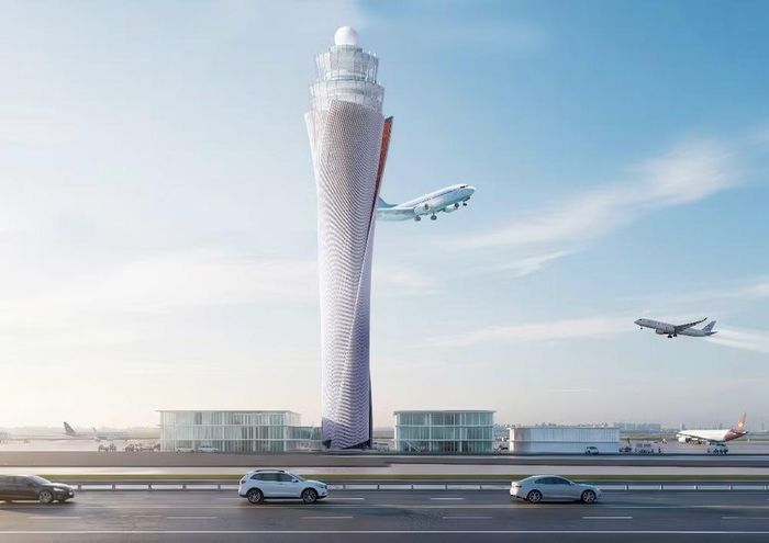 Bản sao của đài kiểm soát không lưu (trạm ATC) sân bay Gia Bình.
