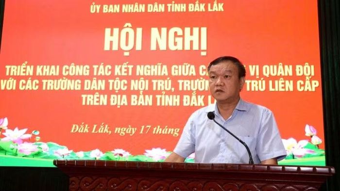 Phó Chủ tịch Ủy ban nhân dân tỉnh Đắk Lắk Đào Mỹ phát biểu tại hội nghị.