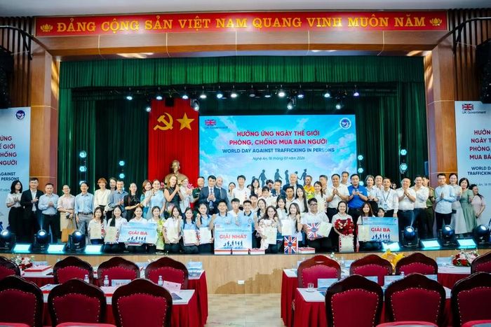 Sự kiện trong chuỗi hoạt động của Đại sứ quán Anh hưởng ứng Ngày Thế giới phòng, chống mua bán người (30/7). (Ảnh: ĐSQ Anh)