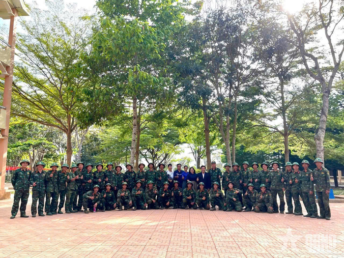 Không gian xanh mát tại Trung đoàn 95.