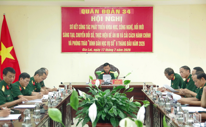 Điểm cầu tại Sư đoàn 320 (Quân đoàn 34).