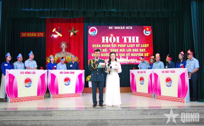 Sư đoàn 375 tổ chức Hội thi quân nhân với pháp luật, kỷ luật.