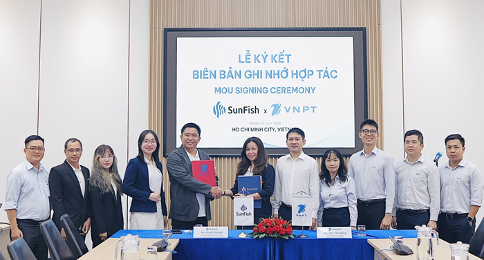 VNPT TP Hồ Chí Minh tổ chức lễ ký hợp tác với Công ty TNHH People Intelligence Vietnam (PIV) nhằm tích hợp các giải pháp Hợp đồng điện tử VNPT eContract và Chữ ký số từ xa VNPT SmartCA trên nền tảng quản trị nhân sự SunFish HR.