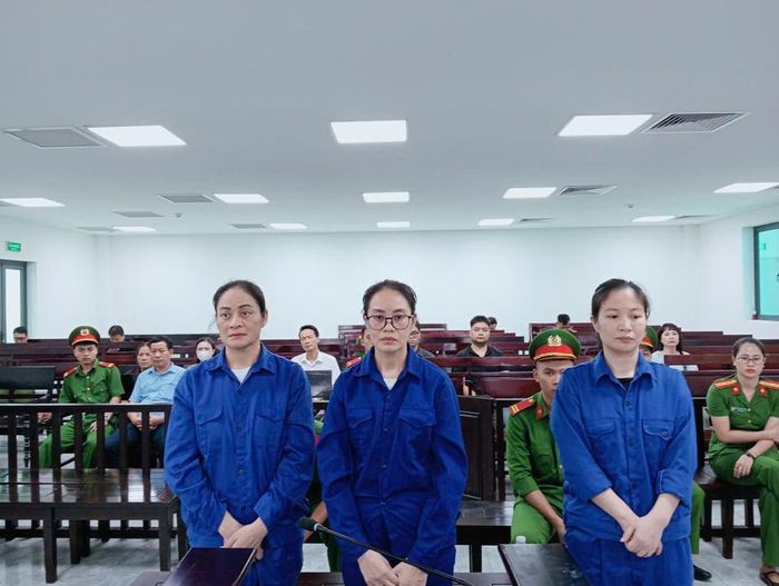 3 bị cáo tại phiên tòa.