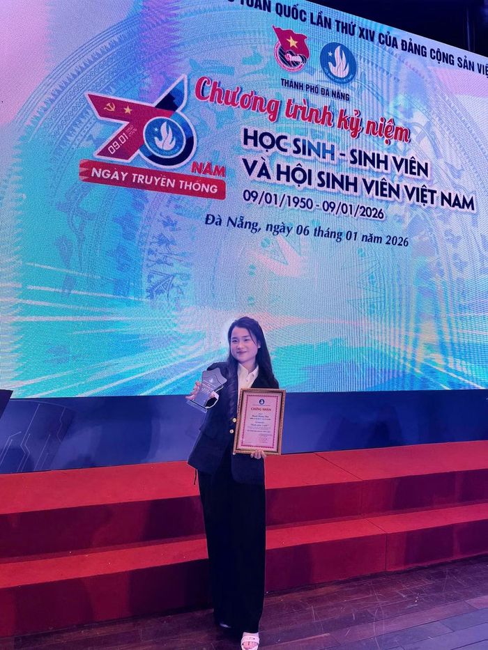 “Sinh viên 5 tốt” tiêu biểu cấp TP. Đà Nẵng, năm học 2024 - 2025.