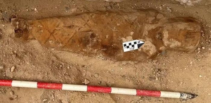 Một xác ướp trong khu vực 22 thuộc thành Oxyrhynchus cổ đại ở Ai Cập.