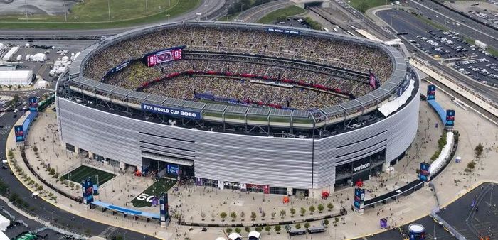 Toàn cảnh MetLife Stadium, được đổi tên thành sân New York New Jersey trong thời gian tổ chức World Cup 2026. Ảnh: MetLife Stadium.
