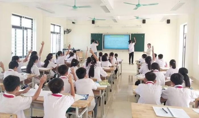 Trường THCS Trung Hà đẩy mạnh chuyển đổi số trong dạy và học.