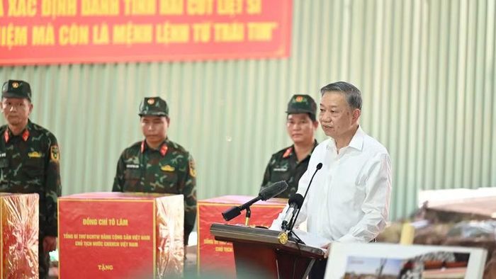 Tổng Bí thư, Chủ tịch nước Tô Lâm phát biểu chỉ đạo tại Công viên Lê Thị Riêng (TPHCM).