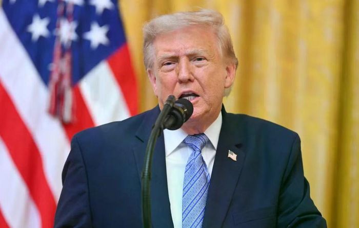 Bài phát biểu của Tổng thống Trump tập trung vào các cáo buộc gian lận bầu cử. (Ảnh: Reuters)