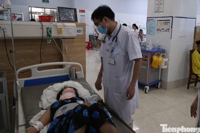 Một số bệnh nhân bị thương nặng.