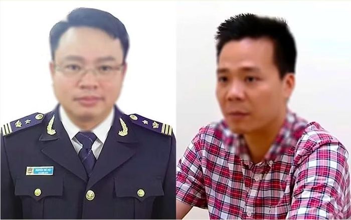 Bị cáo Nguyễn Thế Việt và Nguyễn Năng Mạnh.
