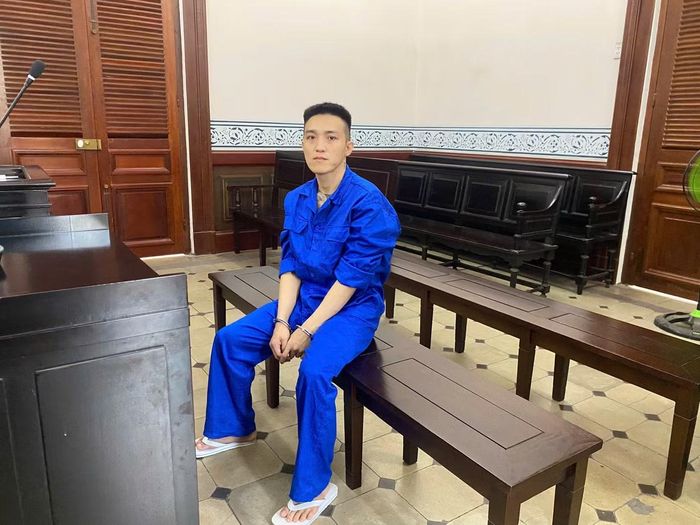 Nguyễn Ngọc Lâm tại phòng xử án ngày 17/7.