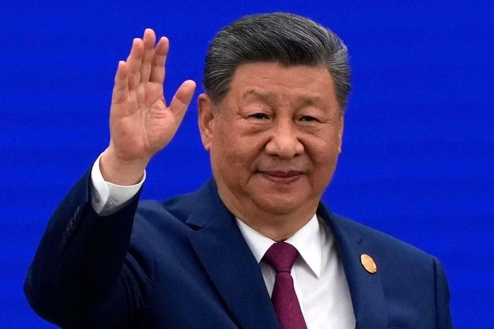 Chủ tịch Trung Quốc Tập Cận Bình phát biểu tại hội nghị về AI ở Thượng Hải ngày 17/7. (Ảnh: AP)
