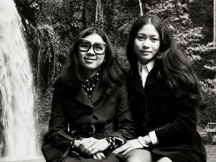 Xuân Lan và cố nghệ sĩ Ngân Hà chụp tại Đà Lạt năm 1975.